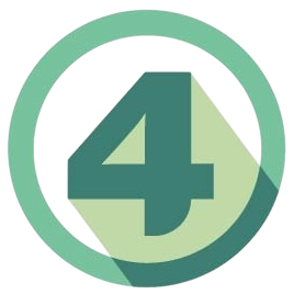 ステップ4を示すアイコンと「物件見学」の文字。住宅ローン申込後の物件見学ステップを示す画像。